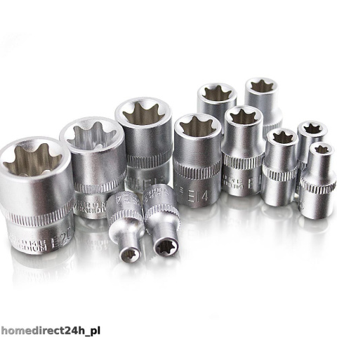 KLUCZE NASADOWE TORX 12 EL. E4 - E20 PROMOCJA KLUCZE NASADOWE TORX 12 EL. E4 - E20 PROMOCJA