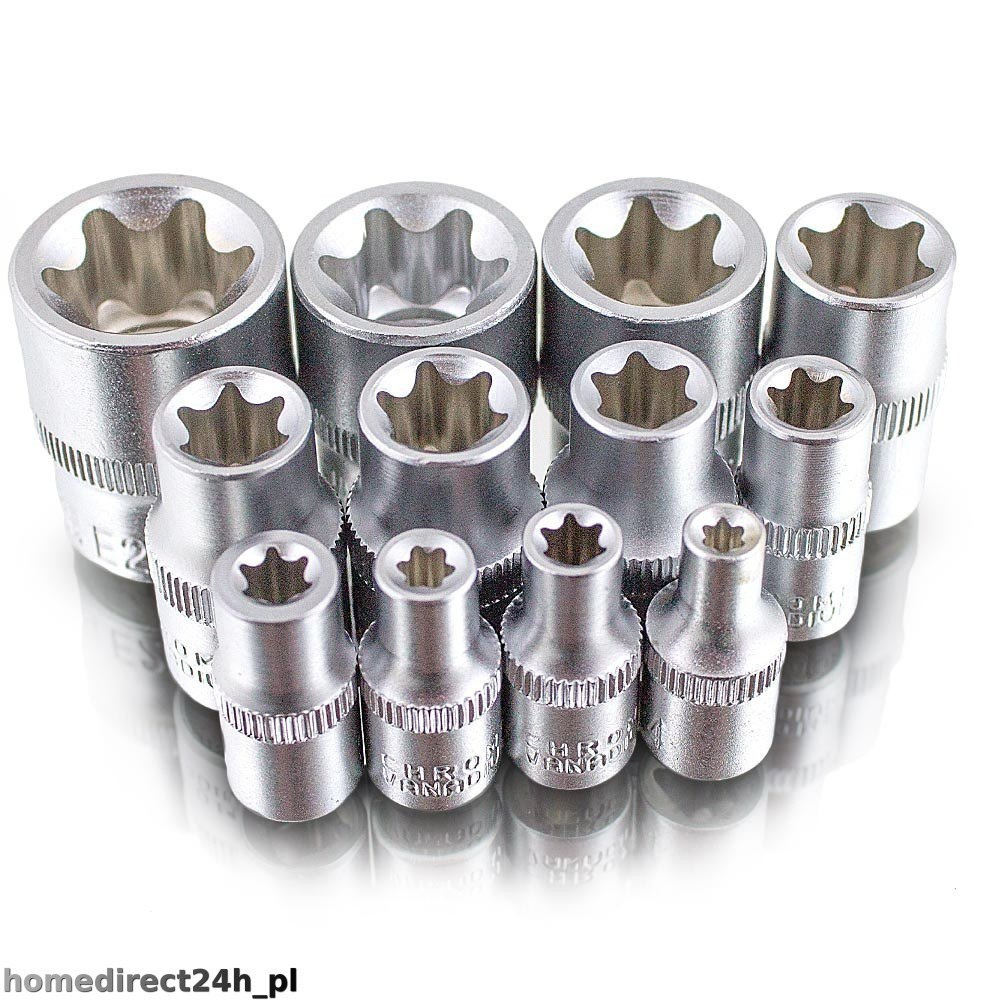 KLUCZE NASADOWE TORX 12 EL. E4 - E20 PROMOCJA KLUCZE NASADOWE TORX 12 EL. E4 - E20 PROMOCJA