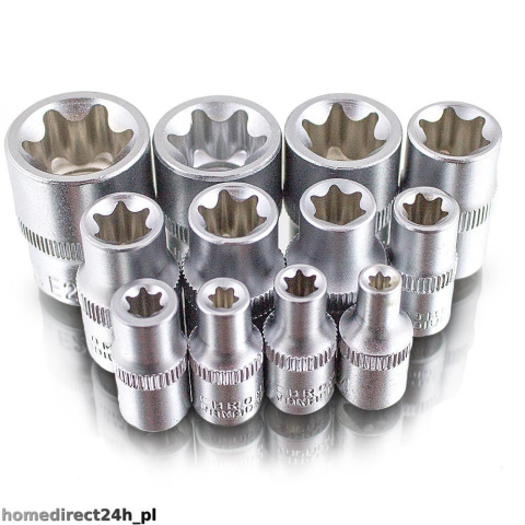 KLUCZE NASADOWE TORX 12 EL. E4 - E20 PROMOCJA KLUCZE NASADOWE TORX 12 EL. E4 - E20 PROMOCJA