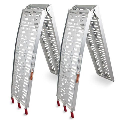 NAJAZDY ALUMINIOWE RAMPY KOMPLET DO 680kg. NAJAZDY ALUMINIOWE RAMPY KOMPLET DO 680kg.