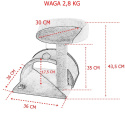 Drapak dla kota Legowisko+Budka biało-brązowy 43cm