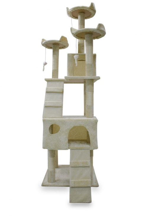 Drapak drzewko Legowisko Wieża dla Kota 170cm Beżowy Drapak drzewko Legowisko Wieża dla Kota 170cm Beżowy