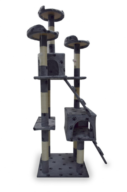 Drapak drzewko Legowisko Wieża dla Kota 170cm Jasnoszary w łapki Drapak drzewko Legowisko Wieża dla Kota 170cm Jasnoszary w łapki