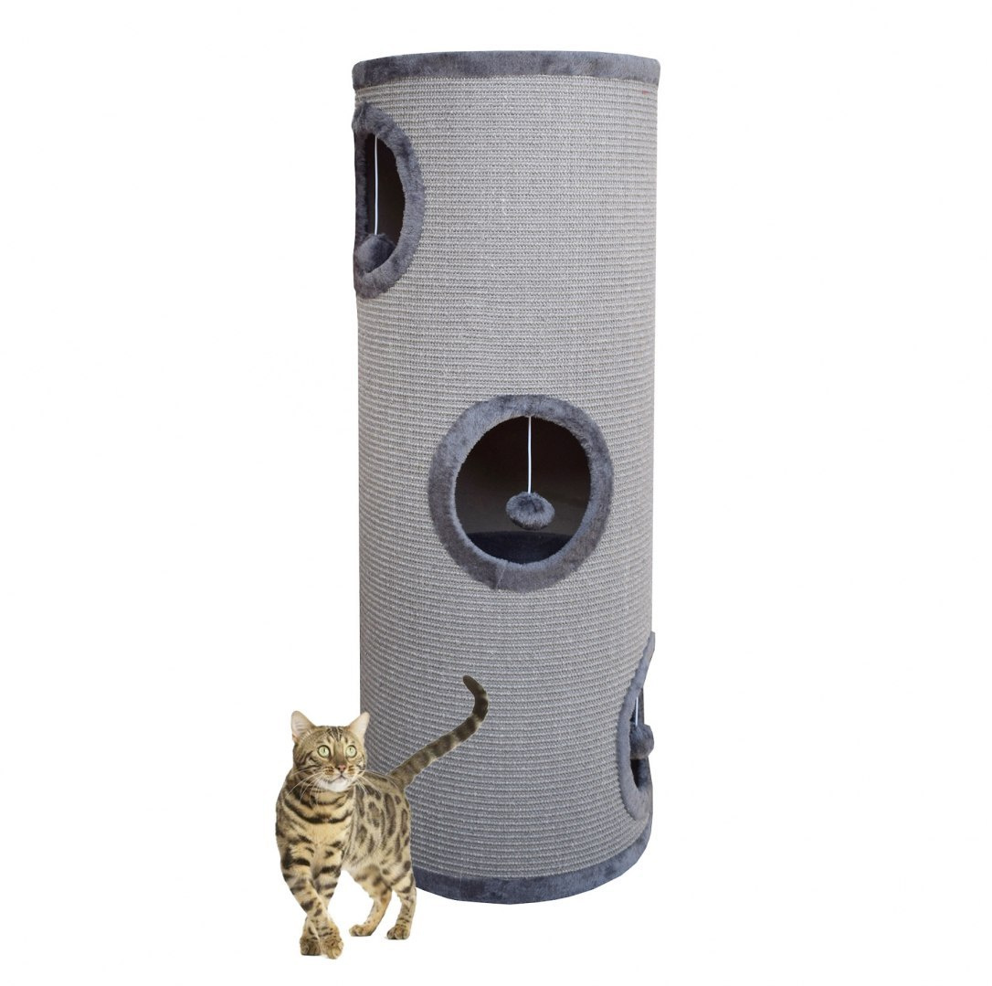 Drapak/Tuba/ Wieża/ Legowisko dla Kota 100cm Siwy Drapak/Tuba/ Wieża/ Legowisko dla Kota 100cm Siwy
