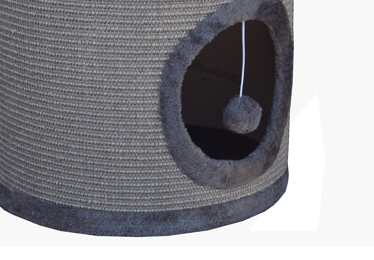 Drapak/Tuba/ Wieża/ Legowisko dla Kota 100cm Siwy Drapak/Tuba/ Wieża/ Legowisko dla Kota 100cm Siwy