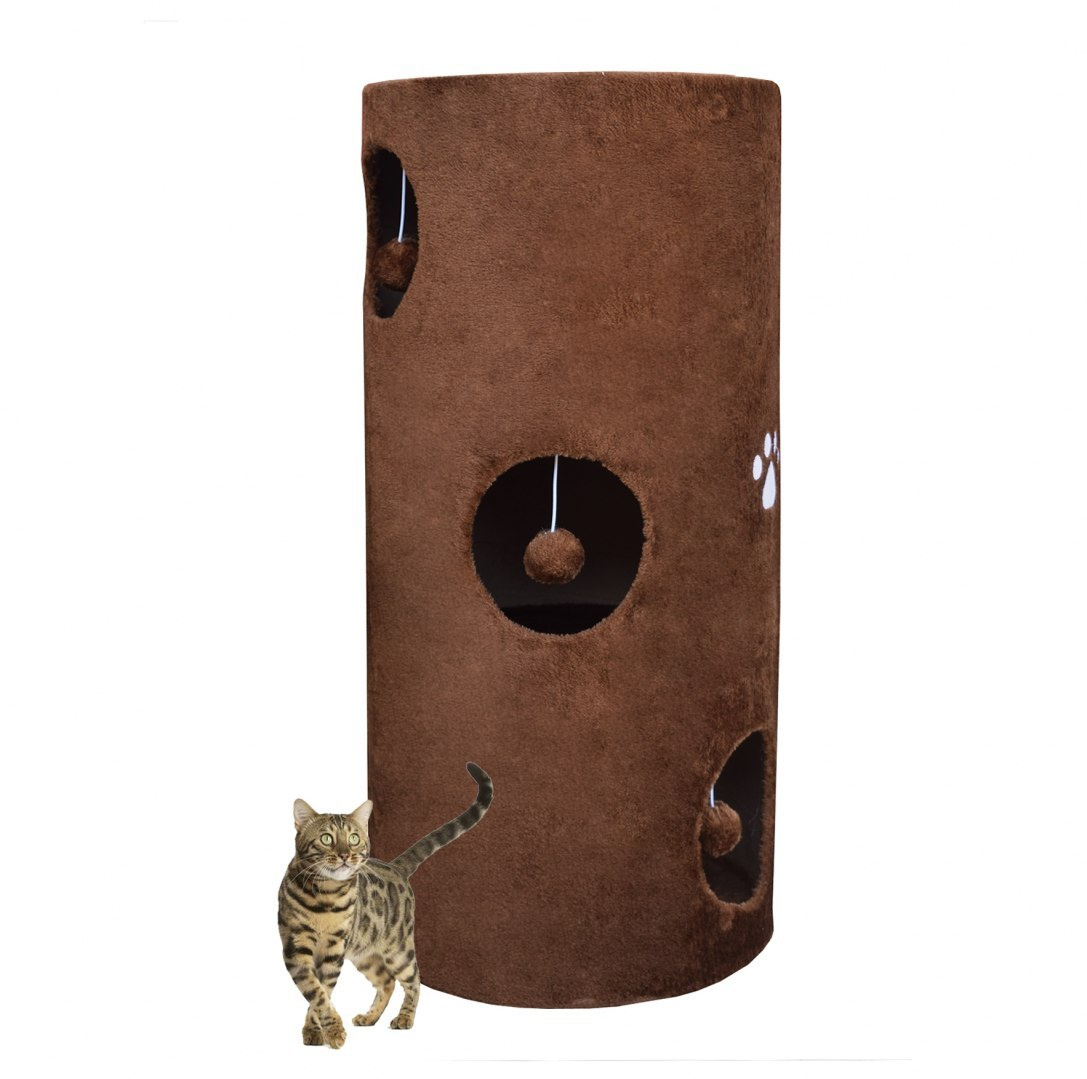 Drapak/Tuba/ Wieża/ Legowisko dla Kota 78cm Brązowy Drapak/Tuba/ Wieża/ Legowisko dla Kota 78cm Brązowy