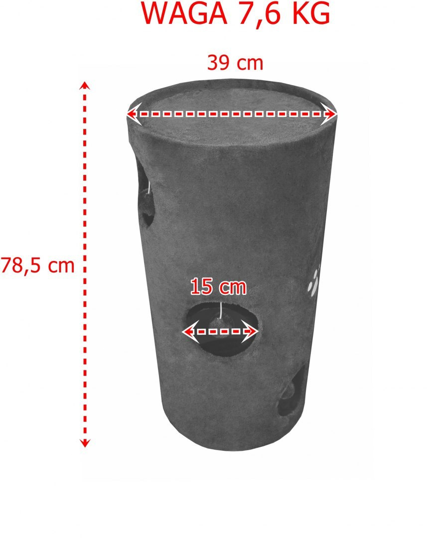 Drapak/Tuba/ Wieża/ Legowisko dla Kota 78cm Brązowy Drapak/Tuba/ Wieża/ Legowisko dla Kota 78cm Brązowy