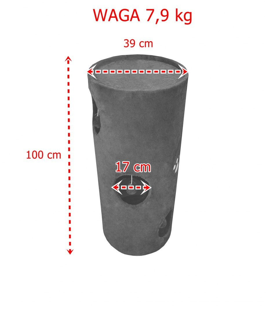 Drapak/Tuba/ Wieża dla Kota 100cm Brązowy S Drapak/Tuba/ Wieża dla Kota 100cm Brązowy S