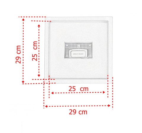 Odpływ kwadratowy Minimalistyczny Ściek wodny 25x25 Odpływ kwadratowy Minimalistyczny Ściek wodny 25x25