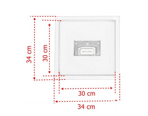 Odpływ kwadratowy Minimalistyczny Ściek wodny 30x30 Odpływ kwadratowy Minimalistyczny Ściek wodny 30x30