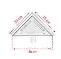 Odpływ trójkątny Ściek wodny prysznicowy 25x25