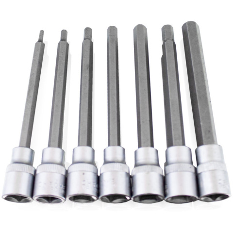 Zestaw Długich Nasadek TORX SPLINE XZN HEX 3/8" 110mm 21 el. Zestaw Długich Nasadek TORX SPLINE XZN HEX 3/8" 110mm 21 el.