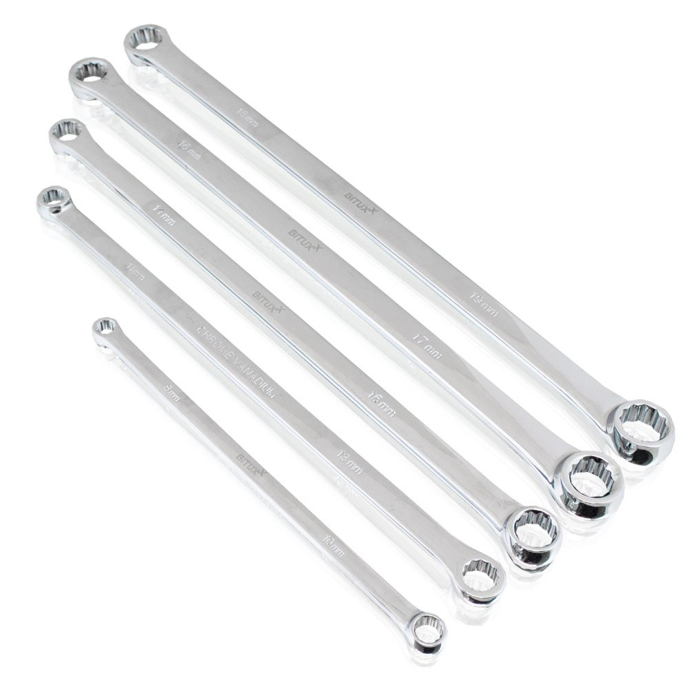 Zestaw Kluczy Oczkowych TORX 233-410mm 8-19mm 5 Elementów Zestaw Kluczy Oczkowych TORX 233-410mm 8-19mm 5 Elementów