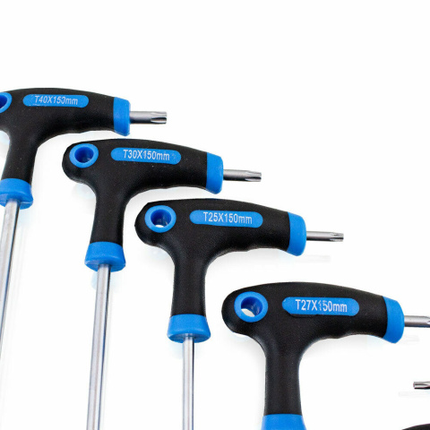 Zestaw śrubokrętów TORX Typ T 9 elementów Zestaw śrubokrętów TORX Typ T 9 elementów