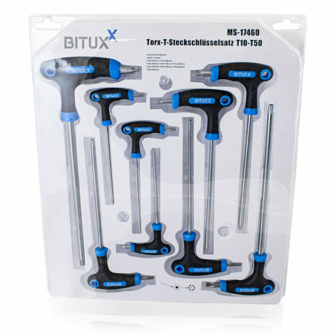 Zestaw śrubokrętów TORX Typ T 9 elementów Zestaw śrubokrętów TORX Typ T 9 elementów