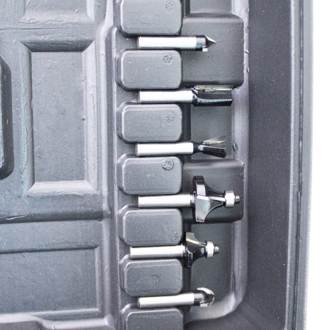 Frezarka górnowrzecionowa krawędziowa 1200W + 12x frezy Frezarka górnowrzecionowa krawędziowa 1200W + 12x frezy