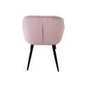 Krzesło welurowe tapicerowane 2 sztuki różowy