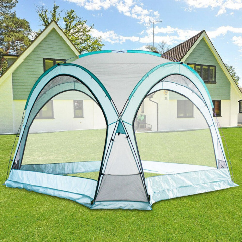 Niebieski Namiot Ogrodowy 3,5x3,5m Niebieski Namiot Ogrodowy 3,5x3,5m