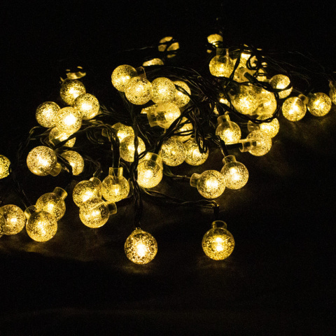 Lampki solarne 60 LED 10m łańcuch girlanda Lampki solarne 60 LED 10m łańcuch girlanda