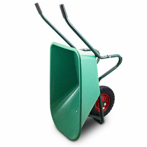 Taczka ogrodowa 100L 250kg misa PVC czarne koło PU Taczka ogrodowa 100L 250kg misa PVC czarne koło PU