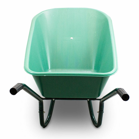 Taczka ogrodowa 100L 250kg misa PVC czarne koło PU Taczka ogrodowa 100L 250kg misa PVC czarne koło PU