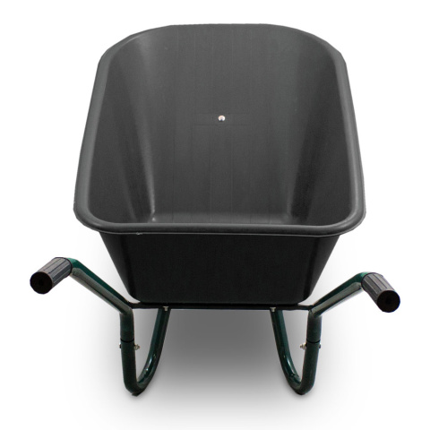 Taczka ogrodowa 100L 250kg misa PVC czarne koło PU Taczka ogrodowa 100L 250kg misa PVC czarne koło PU