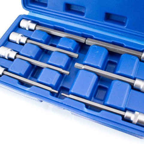 ZESTAW DŁUGICH NASADEK HEX IMBUSOWYCH 3/8" H3-H10 110MM ZESTAW DŁUGICH NASADEK HEX IMBUSOWYCH 3/8" H3-H10 110MM