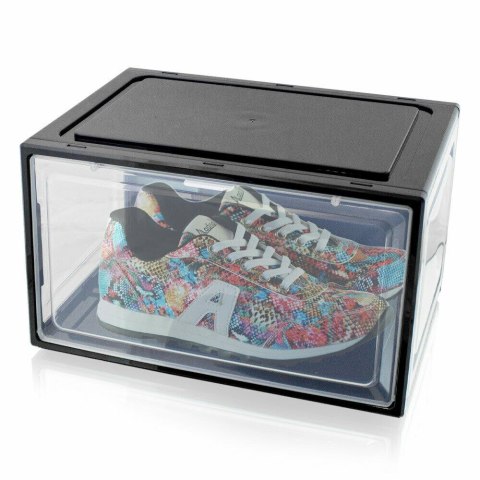 3x BOX NA BUTY ORGANIZER PUDEŁKO CZARNE do rozm. 47 3x BOX NA BUTY ORGANIZER PUDEŁKO CZARNE do rozm. 47