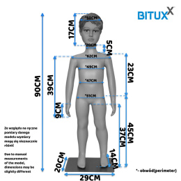 Manekin Wystawowy Chłopczyk 90CM