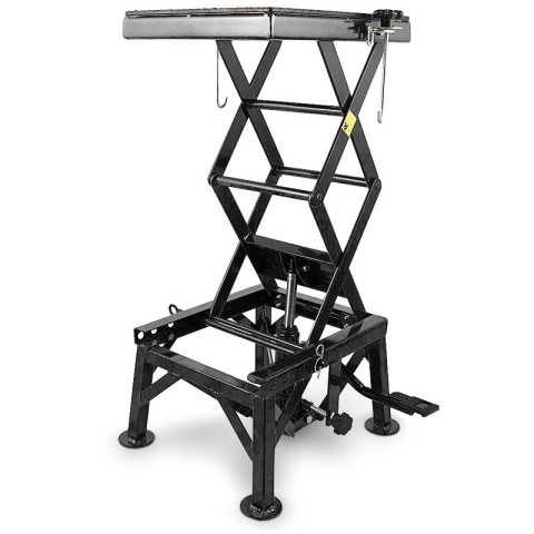 Podnośnik hydrauliczy nożycowy czarny Podnośnik hydrauliczy nożycowy czarny