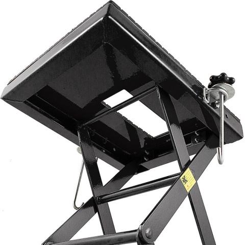 Podnośnik hydrauliczy nożycowy czarny Podnośnik hydrauliczy nożycowy czarny