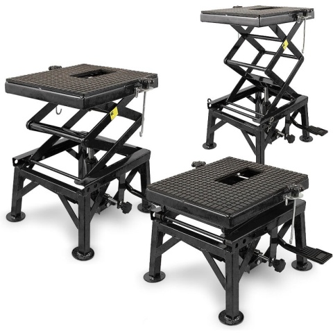 Podnośnik hydrauliczy nożycowy czarny Podnośnik hydrauliczy nożycowy czarny