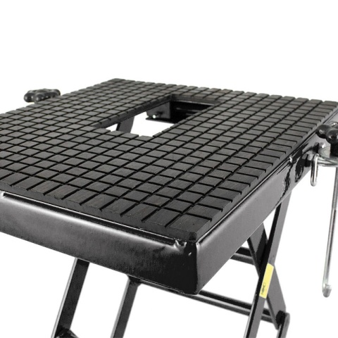 Podnośnik hydrauliczy nożycowy czarny Podnośnik hydrauliczy nożycowy czarny