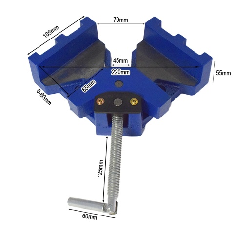 Precyzyjne imadło kątowe BITUXX solidne wykonanie