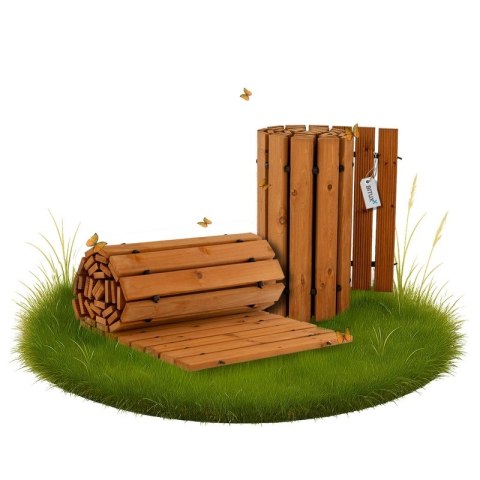 Ścieżka ogrodowa drewniana drewno cedrowe 250x75cm Ścieżka ogrodowa drewniana drewno cedrowe 250x75cm
