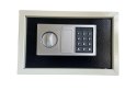 Biało-czarny sejf biurowy na kod i klucz