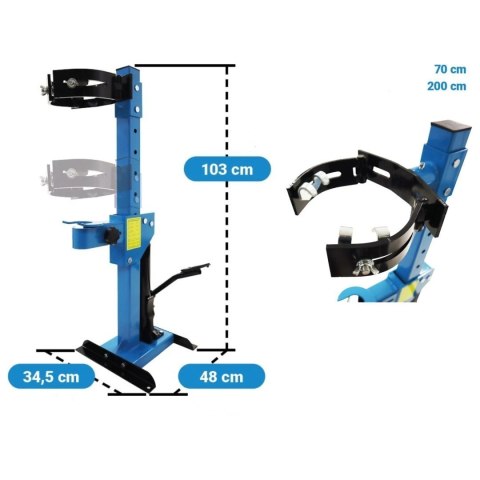 Hydrauliczny ściągacz sprężyn amortyzatorów 2.5t