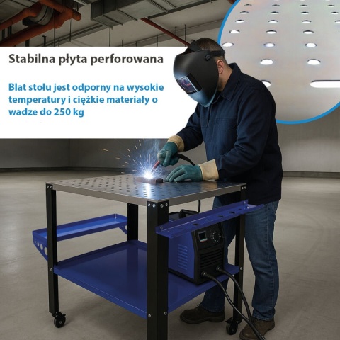 Mobilny stół spawalniczy