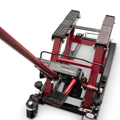 PODNOŚNIK STOJAK MOTOCYKLOWY MOTORU 680 KG CZERWONY PODNOŚNIK STOJAK MOTOCYKLOWY MOTORU 680 KG CZERWONY