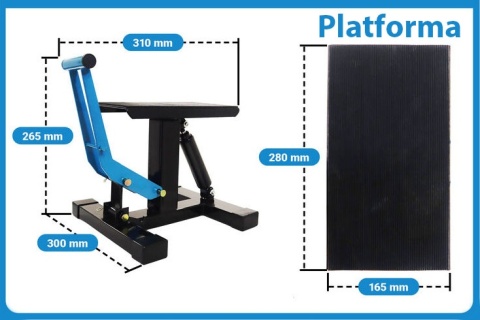 Podnośnik do motocykli enduro motorowerów z dźwignią do 150kg