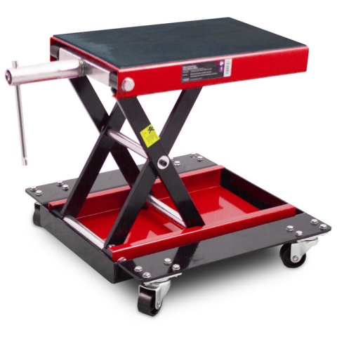 Podnośnik motocyklowy mobilny do 500kg czerwony Podnośnik motocyklowy mobilny do 500kg czerwony