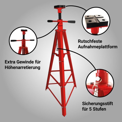 Podpora kobyłka 2T czerwona