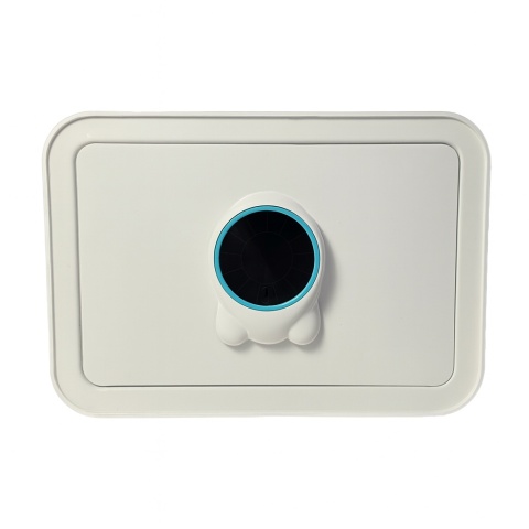 Biały sejf biurowy domowy na kod i klucz