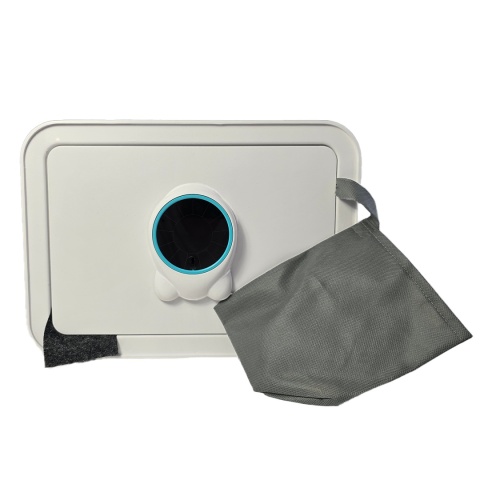 Biały sejf biurowy domowy na kod i klucz