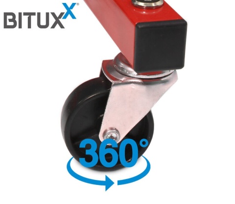 Stalowy stojak na 4 koła opony do 150kg 245mm Czerwony Stalowy stojak na 4 koła opony do 150kg 245mm Czerwony