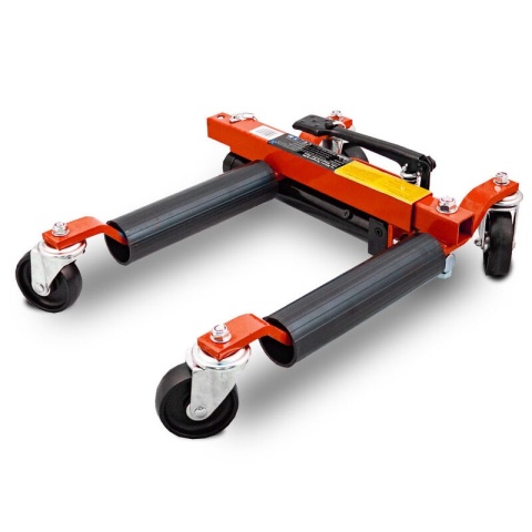 Wózek manewrowy hydrauliczny pod koła 1 sztuka czerwony