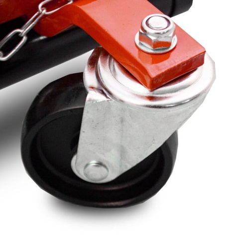 Wózek manewrowy hydrauliczny pod koła 1 sztuka czerwony