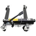 Wózek manewrowy hydrauliczny pod koła 1 sztuka czarny