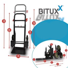 Wózek schodowy transportowy 200kg czarny