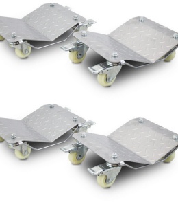 Wózki manewrowe do pojazdów 4x 680kg czarne